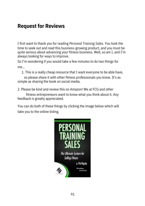 Personal Training Sales: The Ultimate System for Selling Fitness