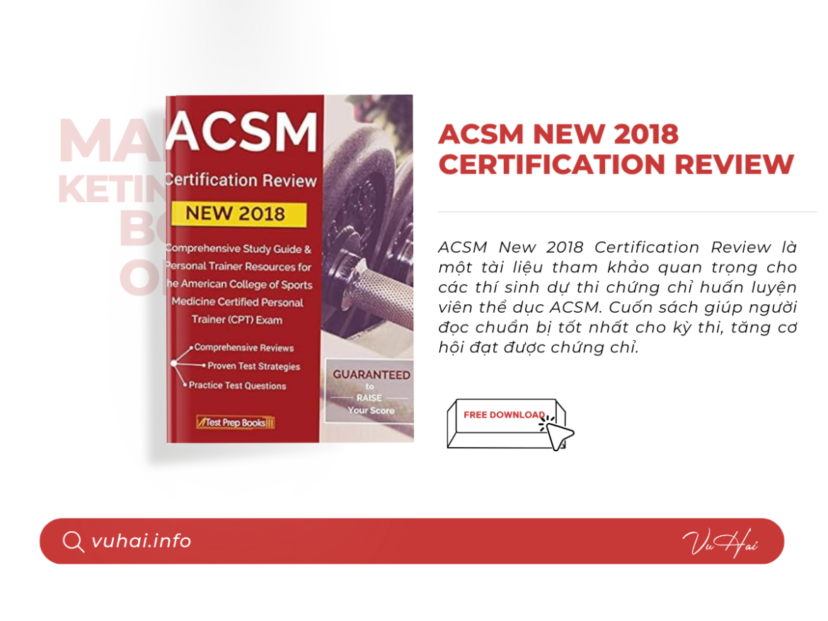 Sách ACSM New 2018 Certification Review