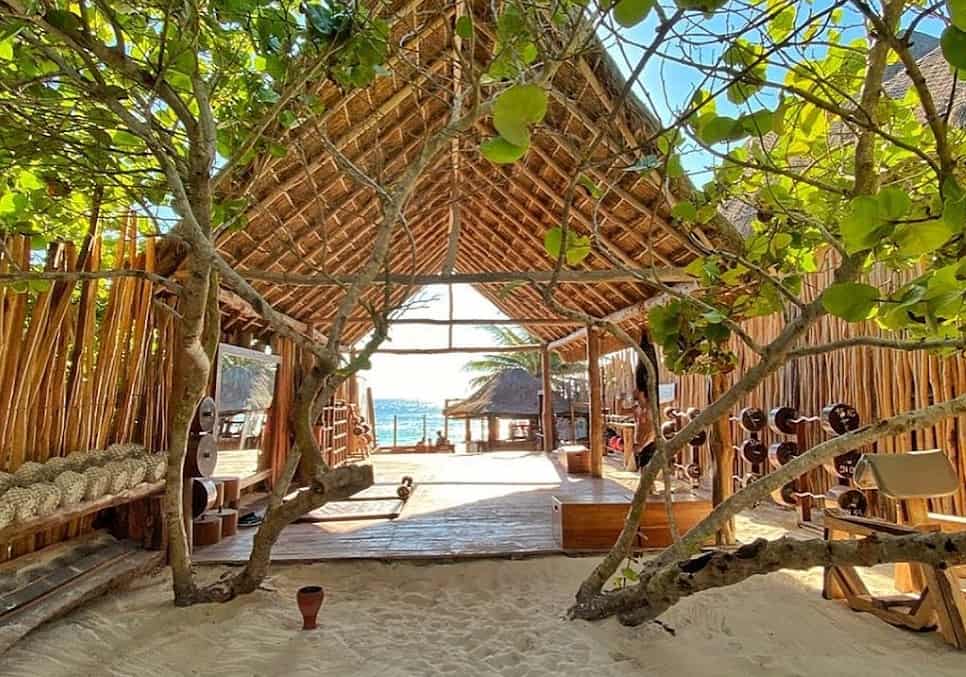 Tulum Jungle khu vực mái che
